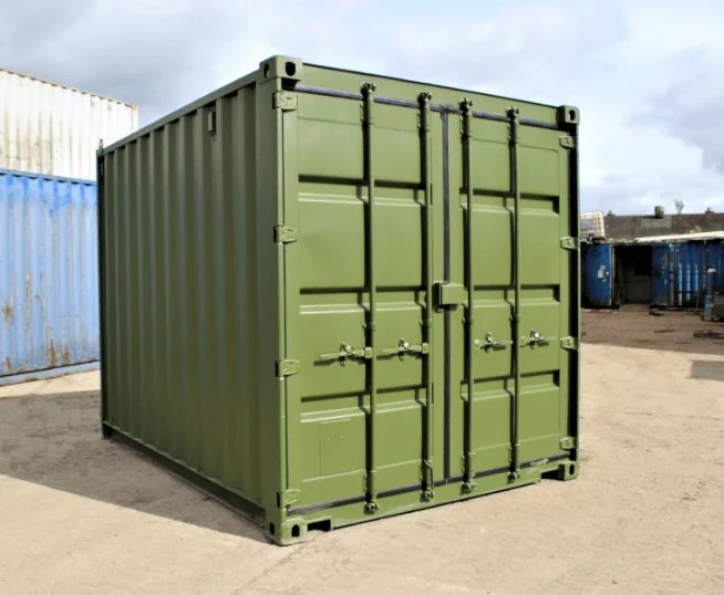 10ft Used Shipping Container with S2 Doors - Image 2