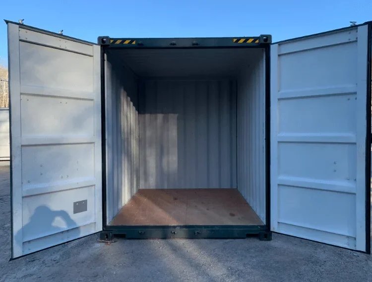 10ft green High Cube shipping container