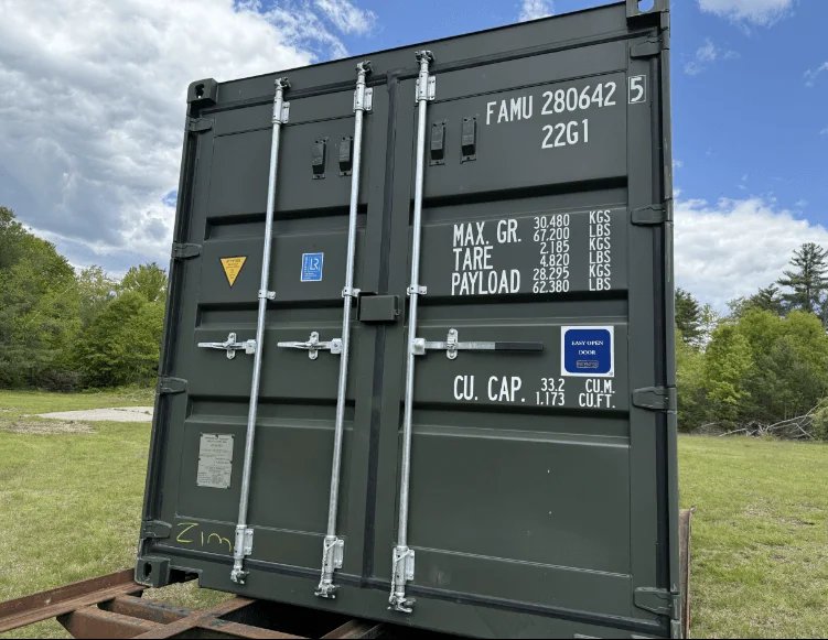 20 x 8 x 8.5 Green Shipping Container