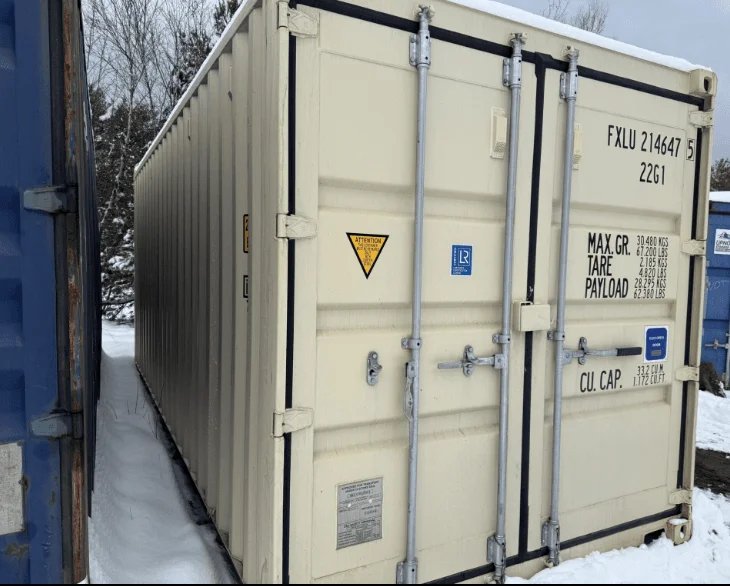 20 x 8 x 8.5 New Beige Shipping Storage Container