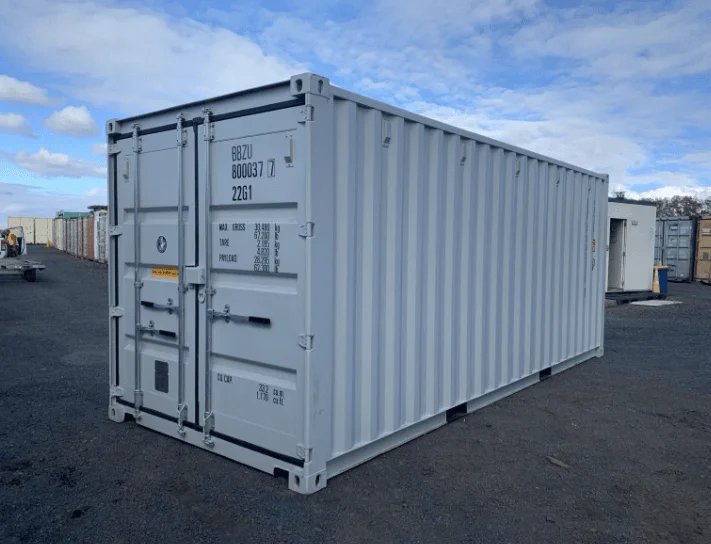 20ft Light Grey One Trip Shipping Container - Image 2