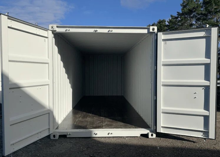 20ft Light Grey One Trip Shipping Container - Image 9