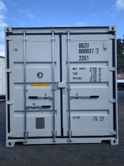20ft Light Grey One Trip Shipping Container - Image 10